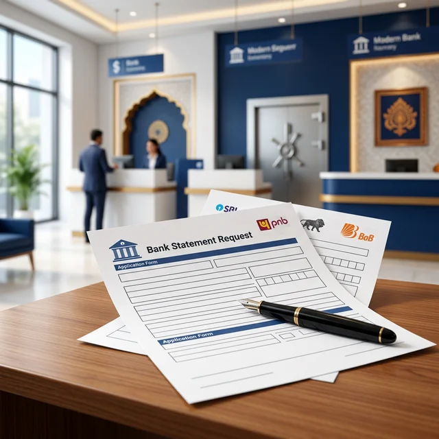 Bank Statement Application In Hindi (SBI, PNB, BoB) | PDF